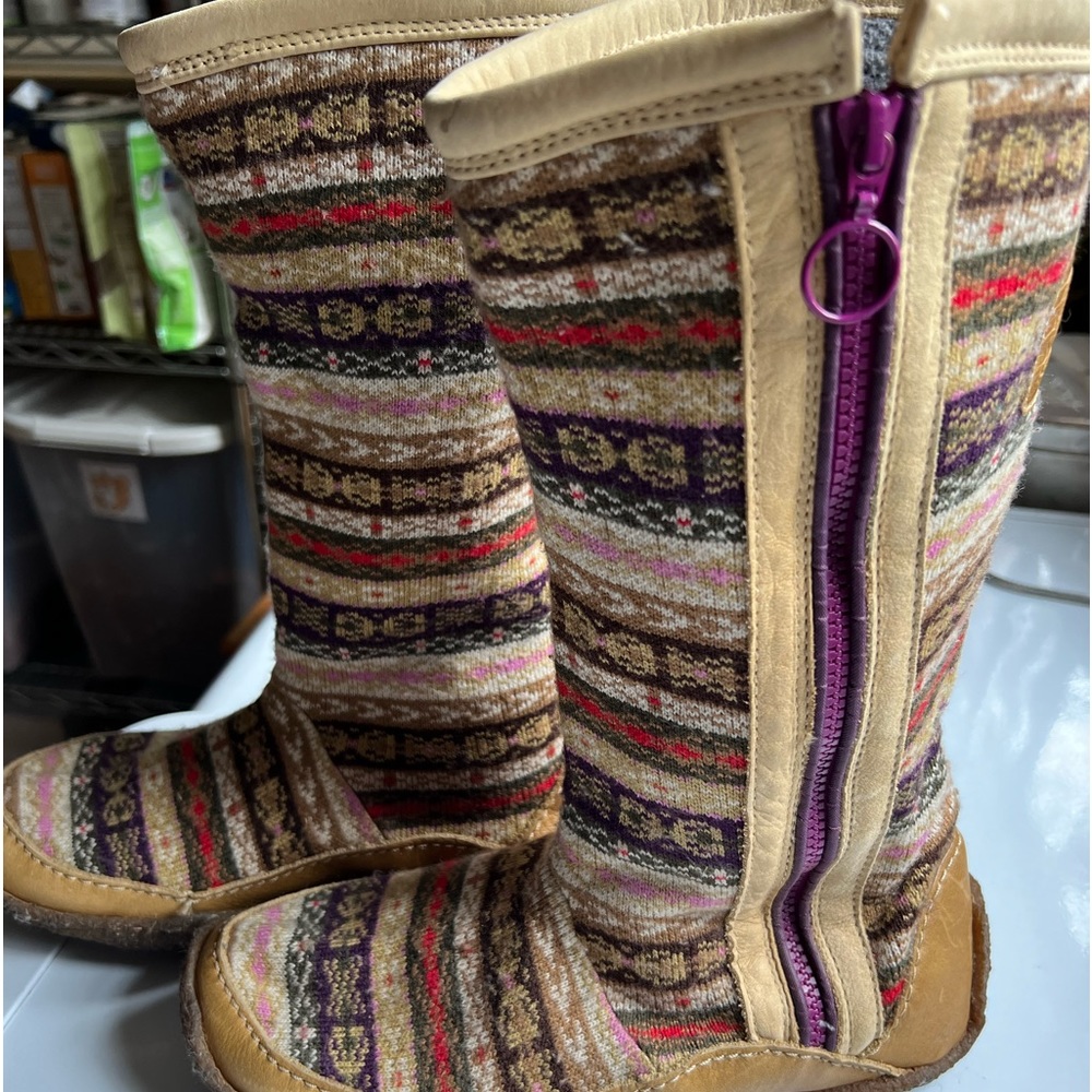 Sorel Norquay Fair Isle sweater boot
